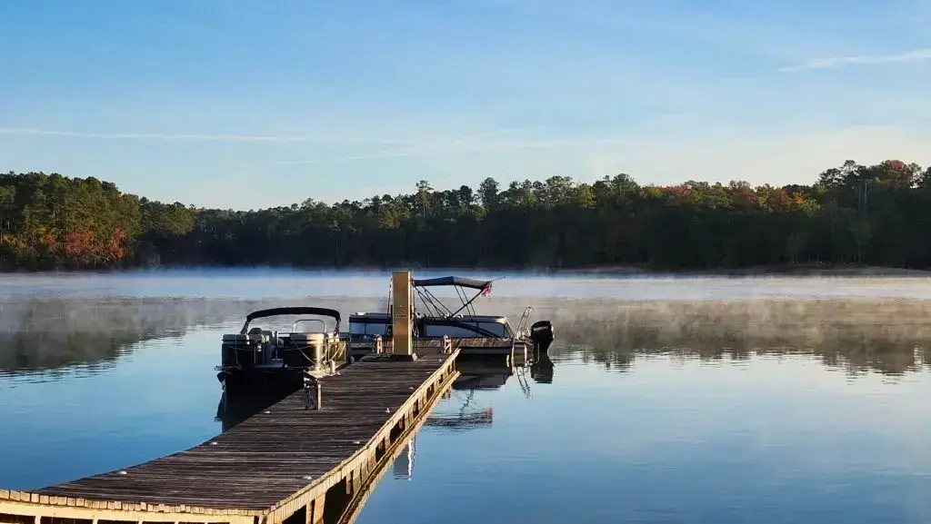 Boat dock at Soap Creek Marina