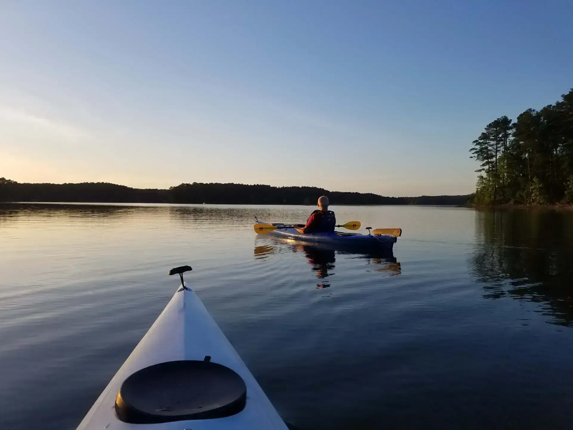 Calm morning or evening scene on Lake Thurmond