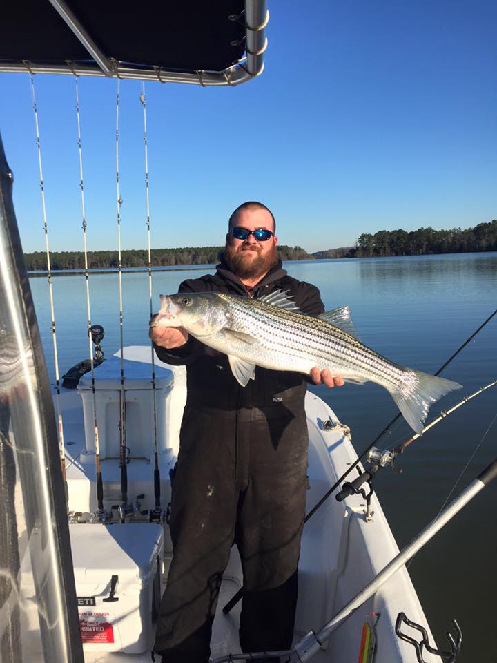 Spring fishing on Lake Thurmond during peak season